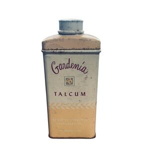 Gardenia Talcum Powder VTG Antique 20’.s-30’s 2-3pz Lynchburg Va USA  Vanity
